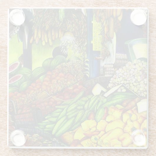 Common Threads of Human Interactions, Boedapest Glazen Onderzetter (Achterkant)