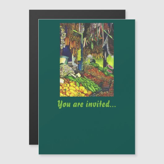 Common Threads of Human Interactions, Boedapest Magnetische Uitnodiging (Voorkant / Achterkant)