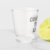 Common Tier Loot Gamer Grijs Slogan Shot Glas (Links)