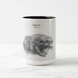 "Common toad" Tweekleurige Koffiemok