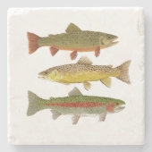 Common Trout Marble Onderzetter (Voorkant)