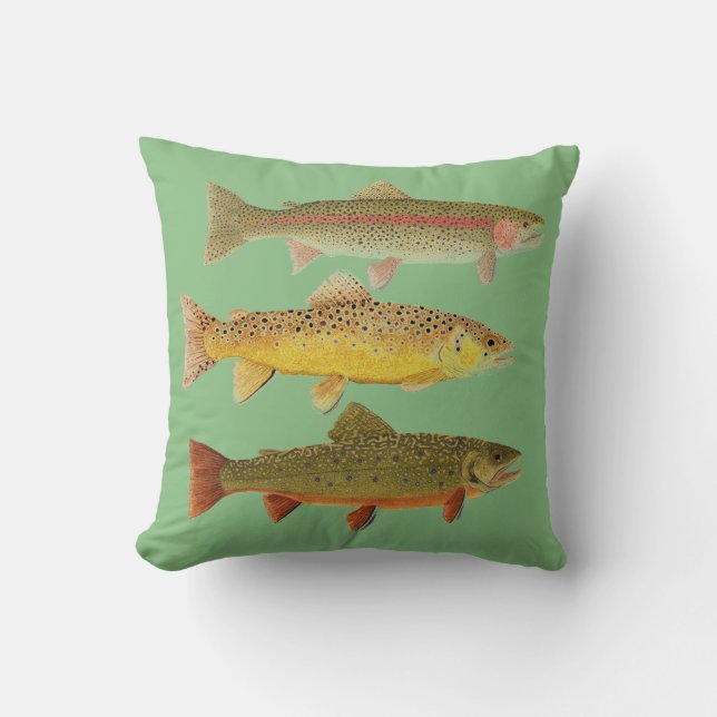 Common Trout Pillow Kussen (Voorkant)