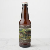 Common (White-tailed) Deer - Audubon Quadrupeds Bier Etiket (Voorkant)