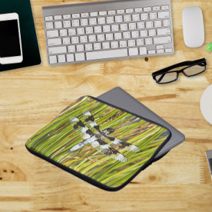 Common Whitetail Skimmer Dragonfly Foto Laptop Sleeve