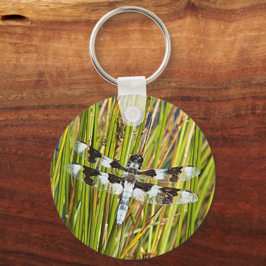 Common Whitetail Skimmer Dragonfly Foto Sleutelhanger (Achterkant)