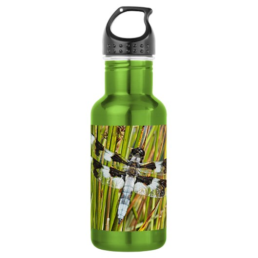 Common Whitetail Skimmer Dragonfly Foto Waterfles (Voorkant)