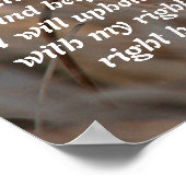 Common Yellowkeel Bird Isaiah 41:10 Afdruk Poster (Hoek)