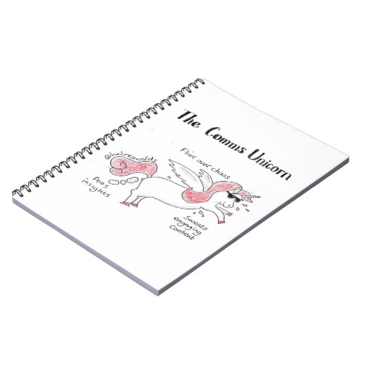 Commons eenhoorn-blocnote notitieboek (Linkerzijde)