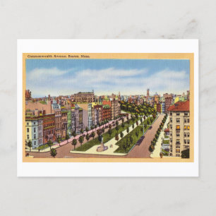 Commonwealth Avenue, Boston, Massachusetts, Vereni Briefkaart