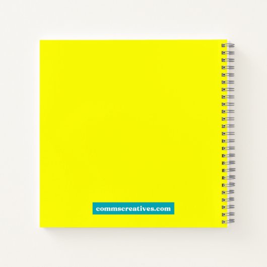 Comms Eenhoorn notitieblok Notitieboek (Achterkant)