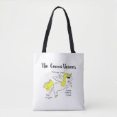 Comms Eenhoorn sticker Tote Bag (Voorkant)
