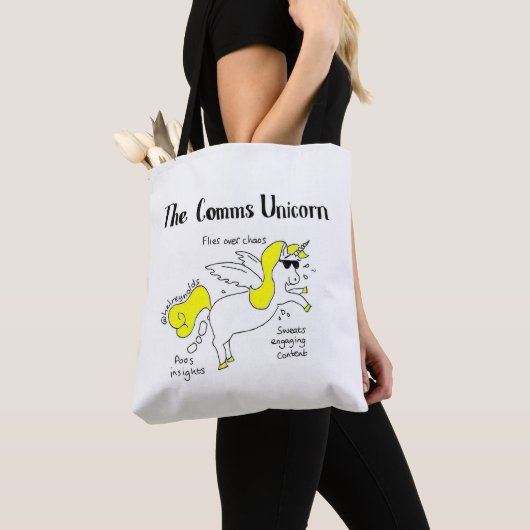 Comms Eenhoorn sticker Tote Bag (Dichtbij)