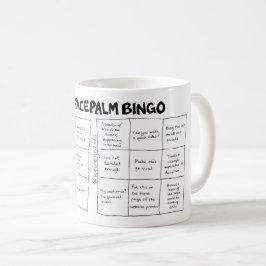 Comms Facepalm Bingo (A + B kaarten) Koffiemok