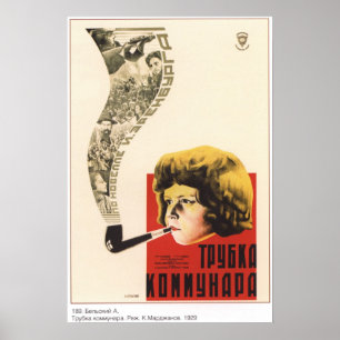 Communards Pipe 1929 sovjetfilm Poster