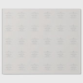 Communautair  Kruis in het Taupe Floral Pattern Cadeaupapier (Vlak)