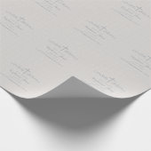 Communautair  Kruis in het Taupe Floral Pattern Cadeaupapier (Hoek)