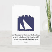 Communautair Roeien Rudolph-2009 Feestdagen Kaart (Achterkant)