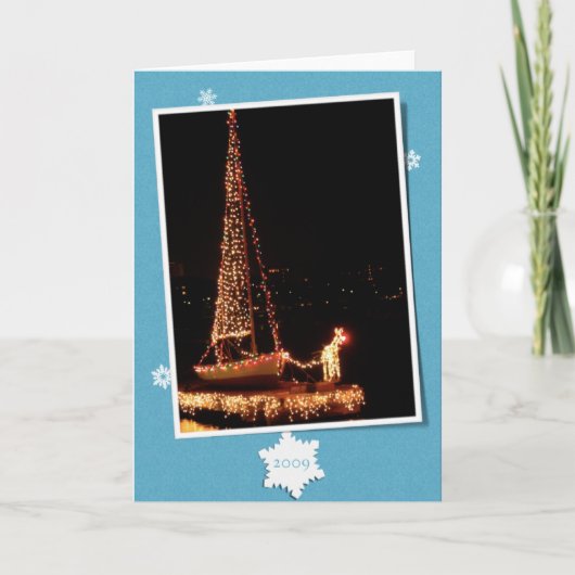 Communautair Roeien Rudolph-2009 Feestdagen Kaart (Voorkant)