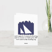 Communautair Roeien Rudolph-2010 Feestdagen Kaart (Achterkant)