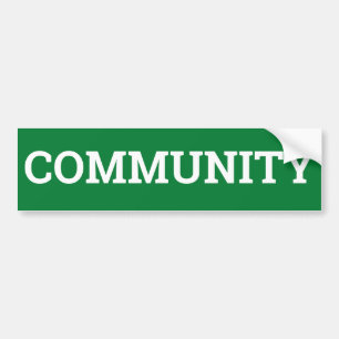 COMMUNAUTAIR teken/sticker/MAGNET Bumpersticker