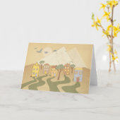 Communautair wenskaart kaart (Gele Bloem)