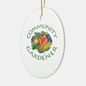 Communautaire tuinbouw keramisch ornament (Links)