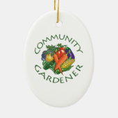 Communautaire tuinbouw keramisch ornament (Achterkant)