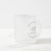 Communautaire voorzitter Mok voor glazen koffie (Voorkant rechts)