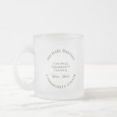 Communautaire voorzitter Mok voor glazen koffie (Links)