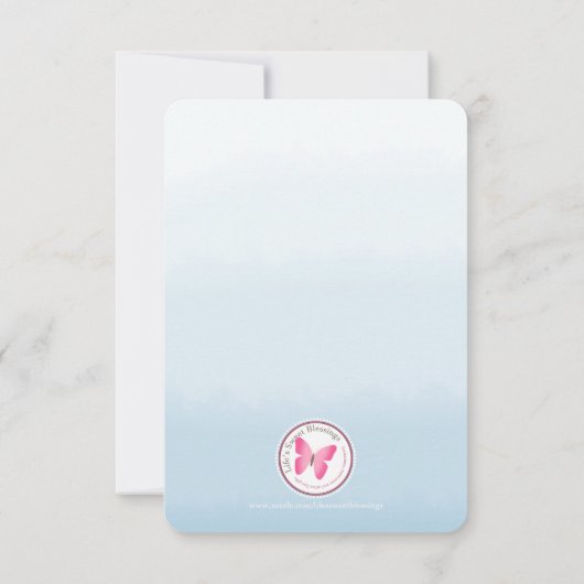 Communauté Blue Wreath en Cross Kaart (Achterkant)