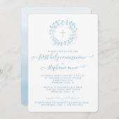 Communauté Blue Wreath en Cross Kaart (Voorkant / Achterkant)