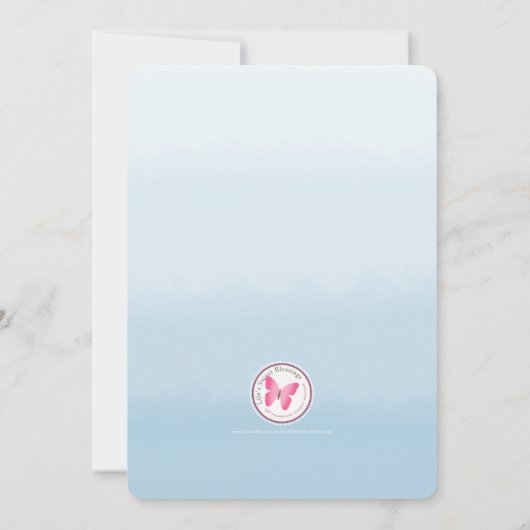 Communauté Blue Wreath en Cross Kaart (Achterkant)