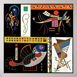 Communaute, kleurrijke kunst van Kandinsky Poster