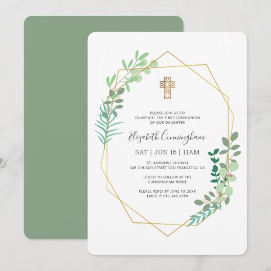 Communauteit voor haar Geometrische olievlek Gold  Kaart (Voorkant / Achterkant)