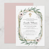 Communauteit voor haar moderne geometrische Floral Kaart (Voorkant / Achterkant)