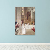 Commune in the Church of the Trinity, 1877 Canvas Afdruk (Insitu (Houten vloer))