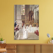 Commune in the Church of the Trinity, 1877 Canvas Afdruk (Insitu (Woonkamer))
