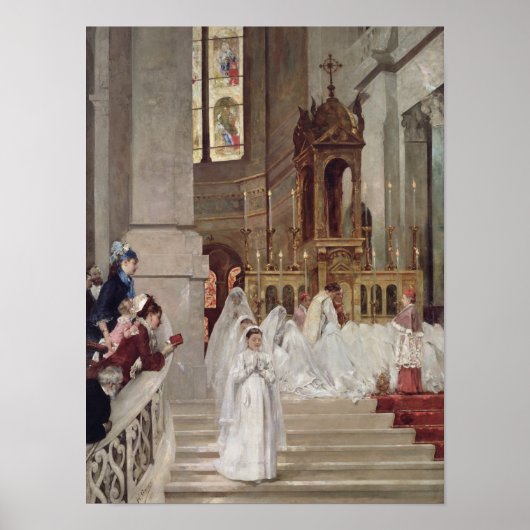 Commune in the Church of the Trinity, 1877 Poster (Voorkant)
