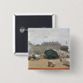 Commune van Parijs Vierkante Button 5,1 Cm (Voorkant /achterkant)