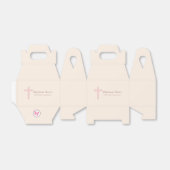 Communepastel Pink Cross Bedankdoosjes (Uitgevouwen)