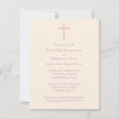 Communepastel Pink Cross Kaart (Voorkant)