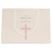 Communepastel Pink Cross Large Cadeautasje (Voorkant)