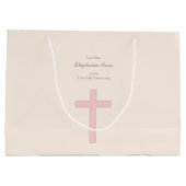 Communepastel Pink Cross Large Cadeautasje (Achterkant)