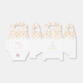 Communeroze en goudConfetti Bedankdoosjes (Uitgevouwen)