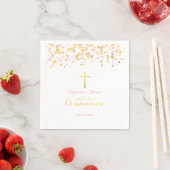 Communeroze en goudConfetti Servetten (Insitu)