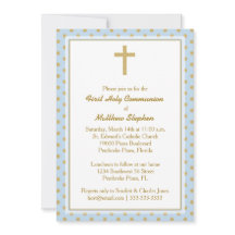 Communiblauw met goudpokkendots