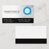 Communicatie Chatbericht Logo Visitekaartje (Voorkant / Achterkant)