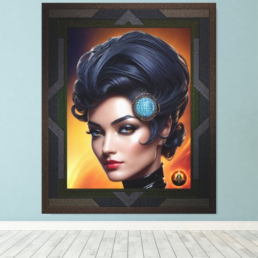 Communicatie ingenieur Evoratae Dinecatcious Canvas Afdruk (Insitu (Houten vloer))