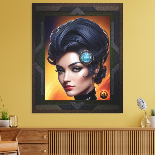 Communicatie ingenieur Evoratae Dinecatcious Canvas Afdruk (Insitu (Woonkamer))