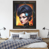 Communicatie ingenieur Evoratae Dinecatcious Canvas Afdruk (Insitu (Slaapkamer))